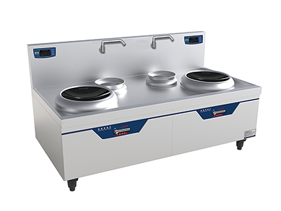 電磁雙炒單溫灶