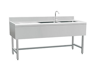 組裝歐版雙星左瀝水水池不帶底板