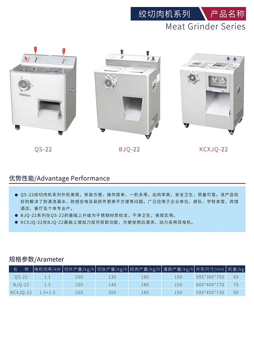 絞切肉機(jī)系列(圖1) 絞切肉機(jī)系列(圖1)