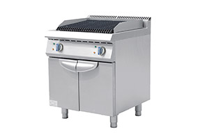 電火山石燒烤爐連柜