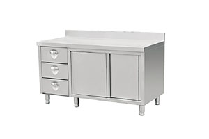 歐版三抽拉門工作臺