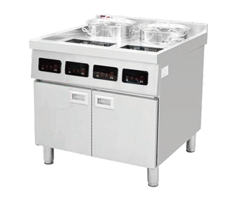 明檔電磁井式四頭煲仔爐